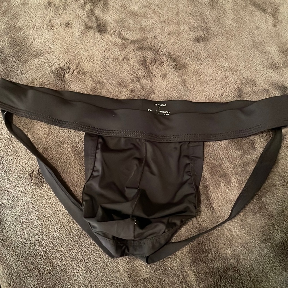 Men’s Customizable Jockstrap Size Large Black